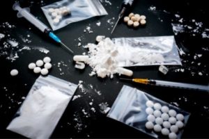 Drugs taken from a man in Denver, CO.